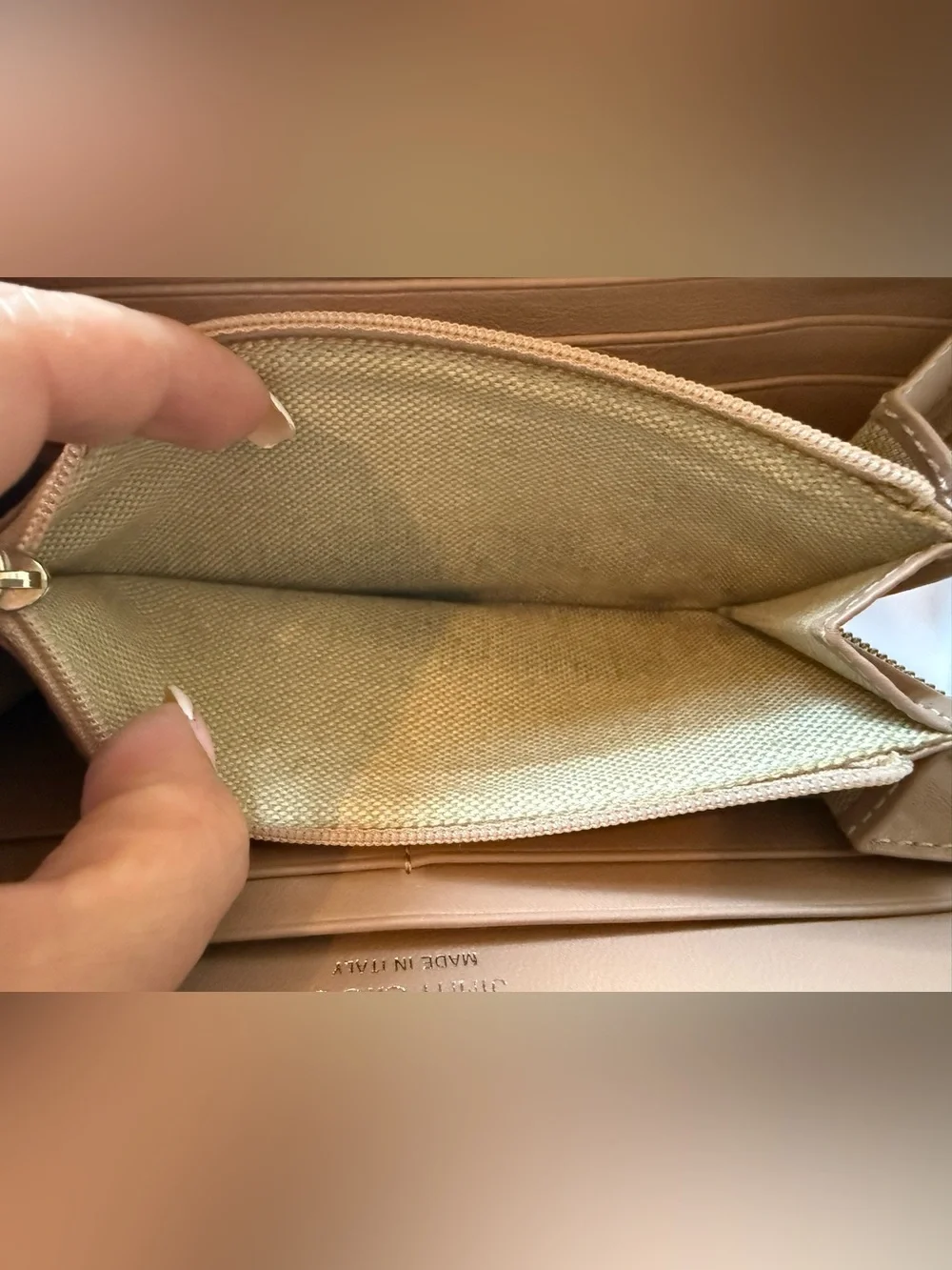 Jimmy Choo Metallic Star-Embellished Wallet- gold Color / gold tone hardware
